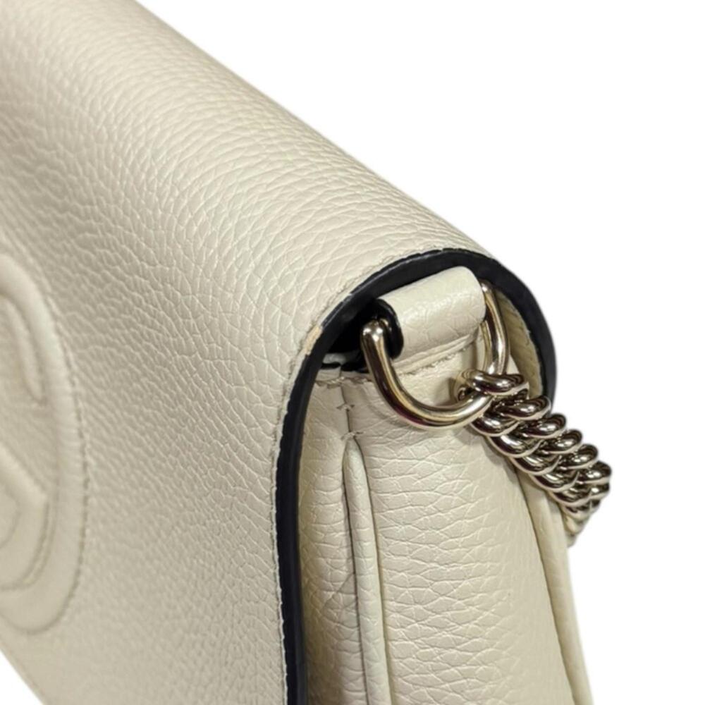 GUCCI White Leather Shoulder Bag - Picture 13 of 13
